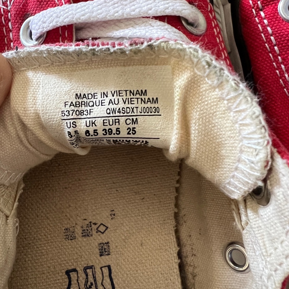 Converse Red Sneakers - Picture 6 of 6